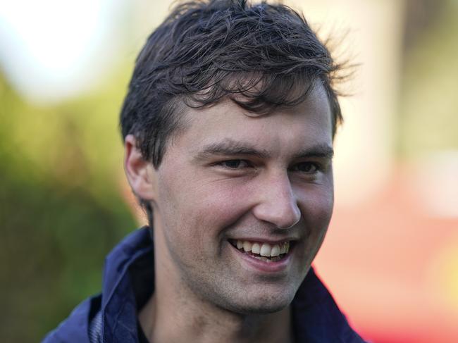 NEWMARKET, ENGLAND - JUNE 09: Sam Freedman during a Royal Ascot media morning for international challengers at Newmarket Racecourse on June 09, 2022 in Newmarket, England. (Photo by Alan Crowhurst/Getty Images)