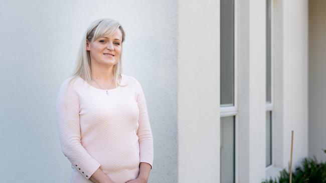 Manda Salic poses at home in Oatlands. (AAP Image / Monique Harmer)