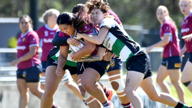 Women's club rugby union between Sunnybank and University Saturday May 6, 2023. Picture, John Gass