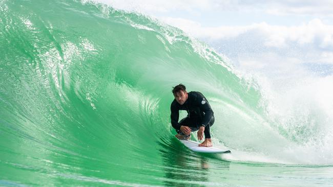 Australian actor Chris Hemsworth was among the first to try out UrbnSurf in Tullamarine.