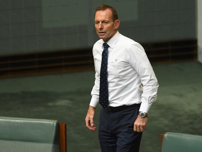 Voters tempted to move towards right-wing minor parties needed to be reminded that the Coalition still valued them, Tony Abbott said. Picture: AAP