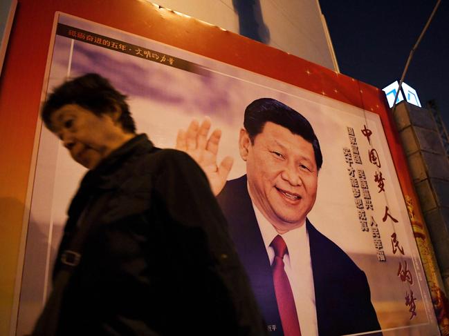 Xi Jinping, whose name was added to the Communist Party's constitution, elevating him alongside Chairman Mao to the pantheon of the country's founding giants. Picture: AFP