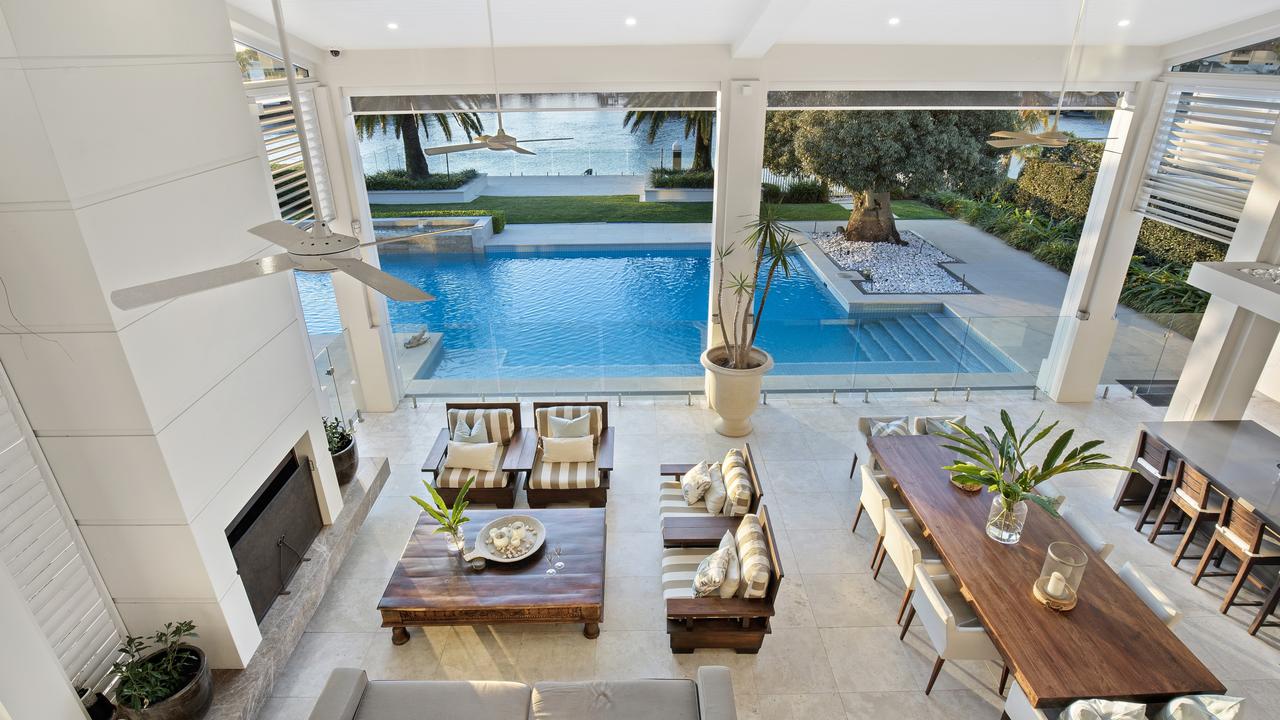 This property at 255 Monaco St, Broadbeach Waters, is for sale with a price guide of $12.95m.
