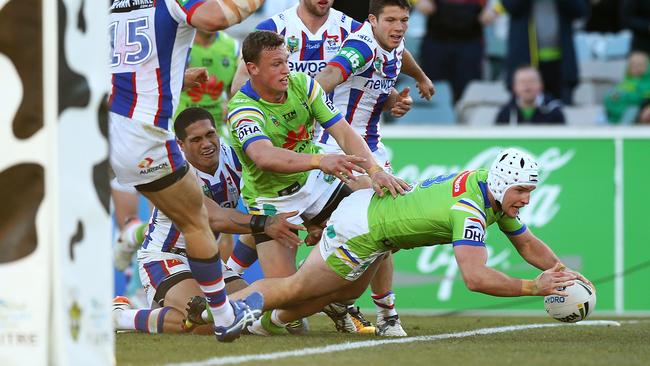 Jarrod Croker racked up plenty of points in Canberra’s round 17 match against the Knights.