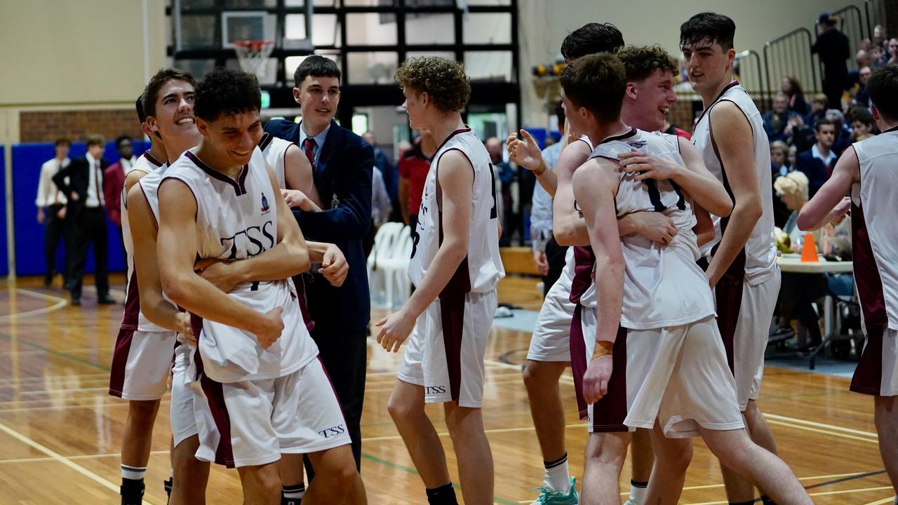 The Southport School First V basketballers. Pic: Heidi Brinsmead.