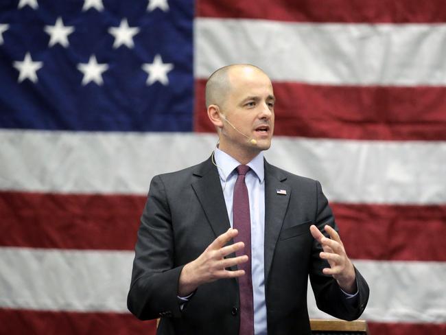 Evan McMullin worked in the Middle East and South East Asia undercover for the CIA. Picture: AP Photo/Rick Bowmer, File.