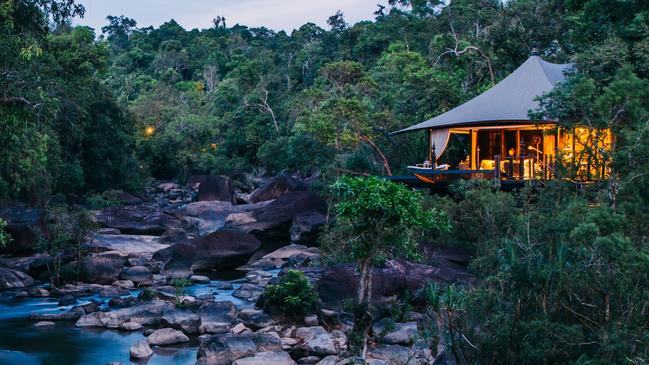 One of the 15 riverside tents at Shinta Mani Wild - Bensley Collection.