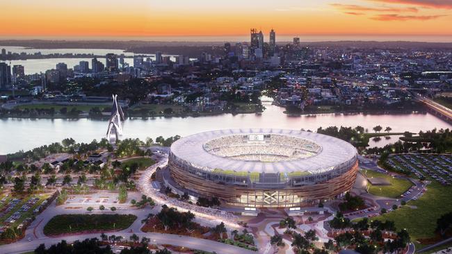 The new Perth Stadium could host the NRL season pre-show.