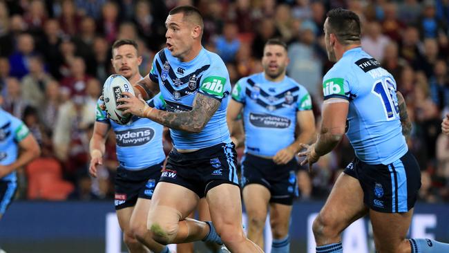 David Klemmer in action during game 1 of the 2019 Origin series. Pics Adam Head