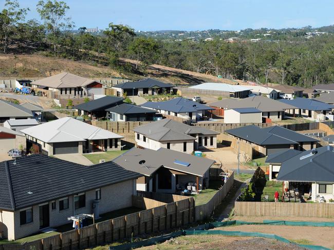 A new residential development in Gladstone, Queensland, Wednesday, Jan. 18, 2012. A housing shortage has seen an increase in building projects and house valuations, a result of the liquefied natural gas (LNG) industry expansion. (AAP Image/Dave Hunt) NO ARCHIVING