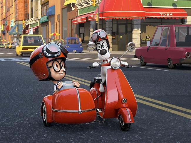 Funny script ... a scene from Mr Peabody and Sherman. Picture: Supplied