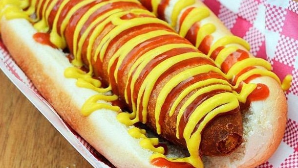 The hotdog is a staple at Mr America Hotdogs and Fries food truck.