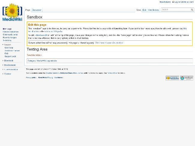 Mediawiki  www.mediawiki.org You could put any wiki software in here (options like Confluence or TikiWiki are in fairly common use as well), but most people will already be familiar with Mediawiki, thanks to its status as the bedrock of Wikipedia. The advantage of the wiki is that its dead simple to use. It’s most powerful features require a little bit of knowledge about the wiki markup language used for formatting and tagging, but otherwise, its easy to write in, and easy to track changes with, as well. Setting up a Mediawiki can be a little fiddly, but there are a lot of pre-packaged versions that can be installed for you for a modest fee. Image: Supplied