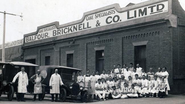 A historic photo of the Balfours factory and workforce. Photo: Balfours