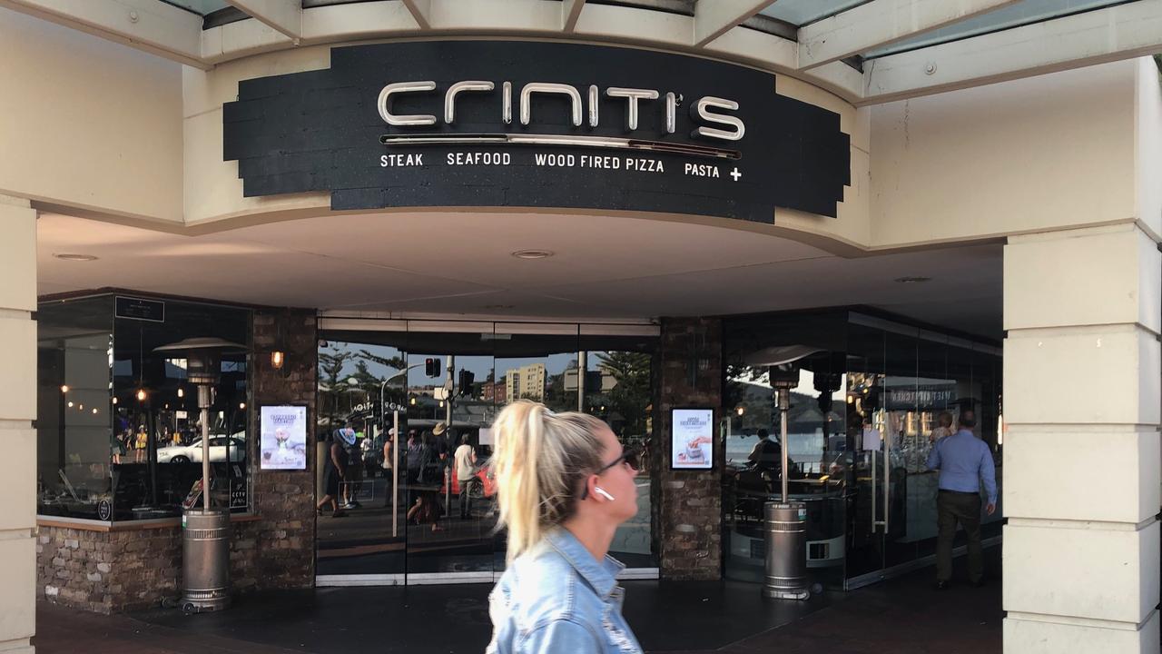 Criniti's now closed store in Manly. Picture: Jim O'Rourke