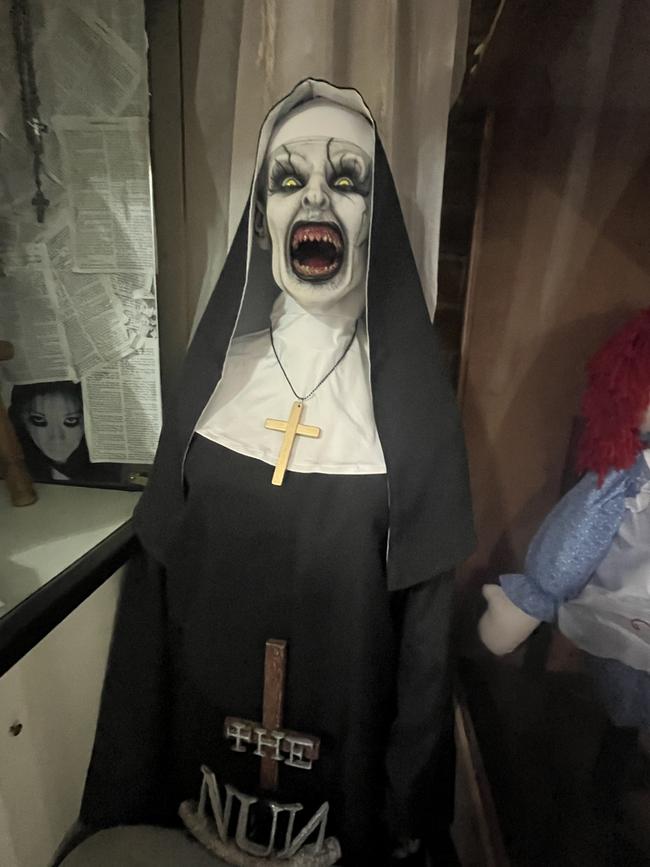 A replica of The Nun from The Conjuring universe.