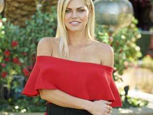 Sophie Monk stars in season three of The Bachelorette and, left, contestant Apollo Jackson poses with Sophie during one of the group dates. Picture: Stuart Bryce