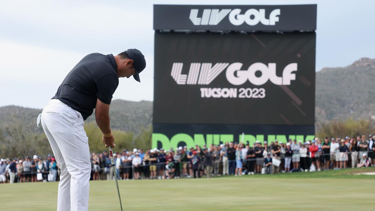 The viewing figures of LIV Golf's event in Arizona didn't make for pretty reading. (Photo by Christian Petersen/Getty Images)