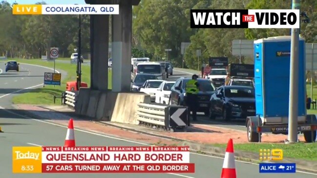 QLD Border Police turn back 57 cars as NSW/QLD border returns (The Today Show)