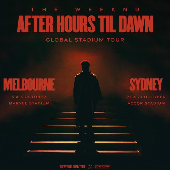 The Weeknd will perform four shows in Sydney and Melbourne in October.