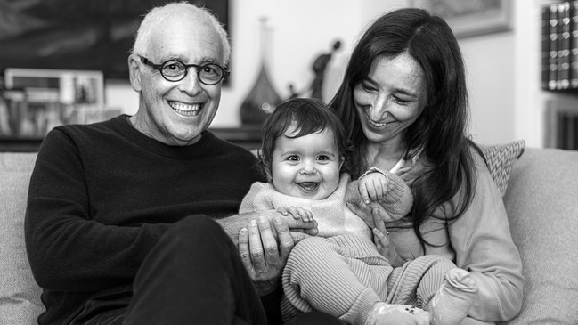 Mark Raphael Baker, his wife Michelle and their baby Melila.