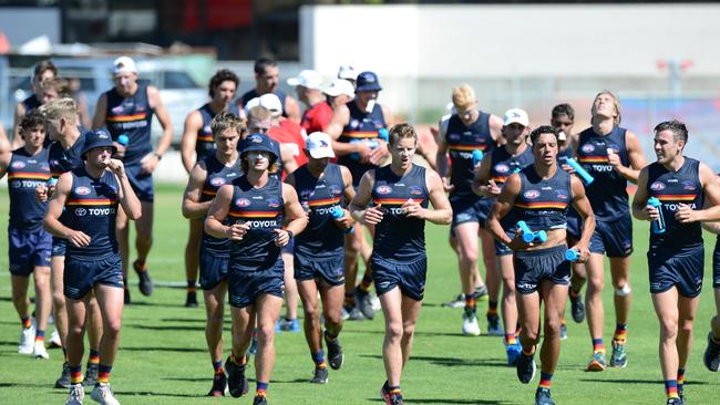 Adelaide Crows training at West Lakes.