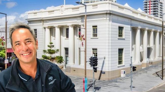 Investor Andrew Hooper-Nguyen is working on a bold plan to transform the old bank building in the Townsville CBD. Picture: Supplied.
