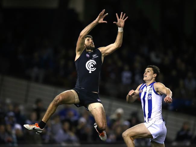 Waite booted four goals against North Melbourne. Picture: Wayne Ludbey