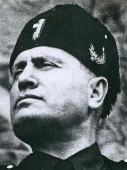 Benito Mussolini.