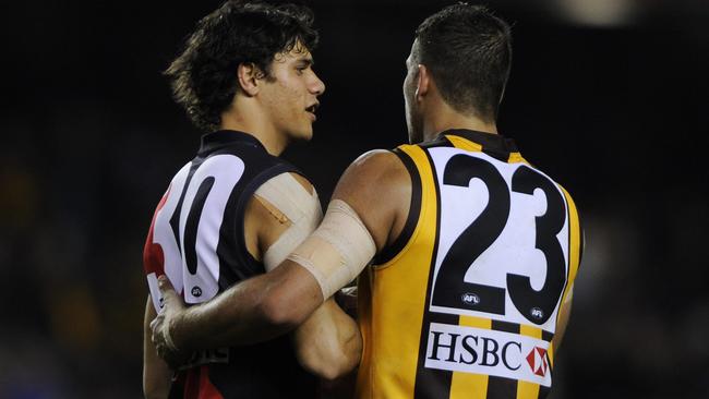 Paddy Ryder was powerless to stop a red-hot Lance Franklin in 2008.