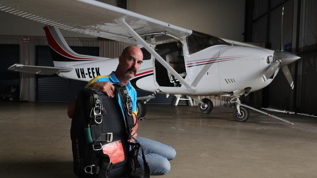 Archie Jamieson from Gold Coast Skydive and Gold Coast Adventure Flights has been badly impacted by COVID-19 and now struggling with uncertainty over reopening. Archie reckons Gold Coast tourism has been decimated by border closure. Picture Glenn Hampson