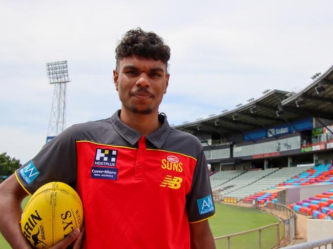 Wanderers defender Lloyd Johnston was recruited by the Gold Coast Suns as a rookie. Picture: Tarah Harris / AFLNT Media