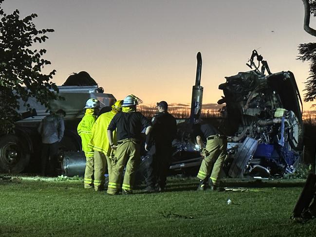 The incident occurred just before 5pm off the Peak Downs Highway. Picture: Heidi Petith