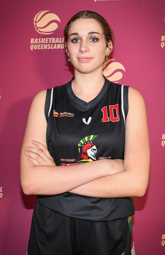 Queensland South U16 Girls player Violet Johnson. Picture: Basketball Queensland