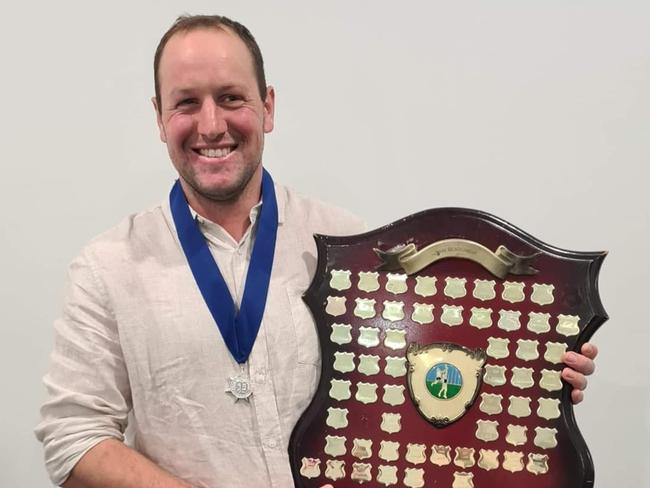 Lachlan Michael was awarded with this season's league best and fairest. Picture: Balaklava Football Club