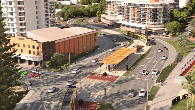 Gold Coast Light Rail Stage 3A artist impression