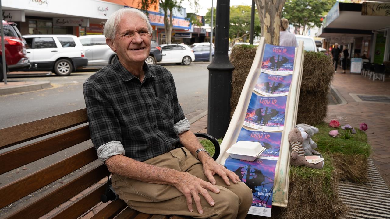 David Flower came down to enjoy Buskers on Mary in Gympie. August 18, 2023. Picture: Christine Schindler