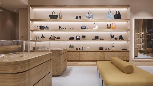 Sydney design studio Akin Atelier created the interior for Incu's new accessories and footwear store, which is located in the Galeries shopping complex. Picture: Terence Chin