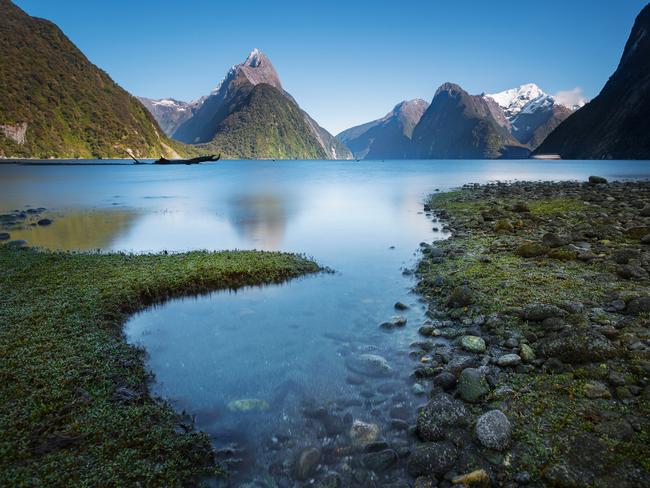 Milford Sound on New Zealand’s south island is spectacular, close, and affordable.