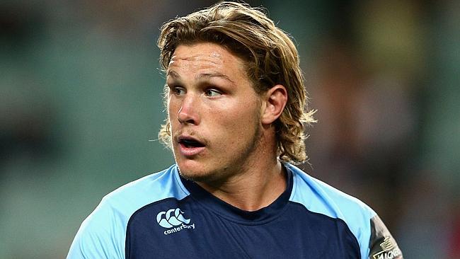 SYDNEY, AUSTRALIA - APRIL 19: Michael Hooper of the Waratahs looks on prior to the round 10 Super Rugby match between the Waratahs and the Bulls at Allianz Stadium on April 19, 2014 in Sydney, Australia. (Photo by Cameron Spencer/Getty Images)