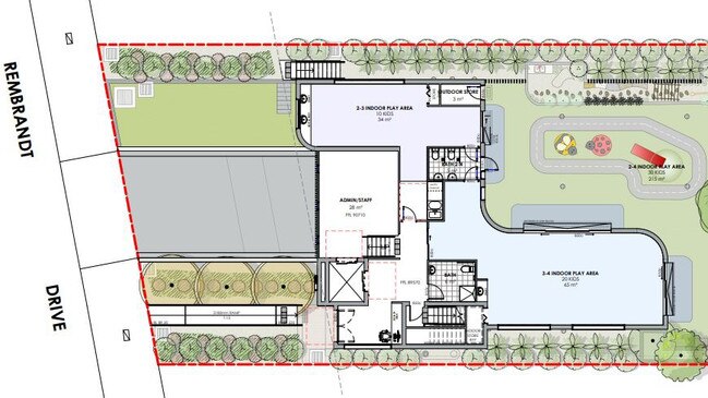 Artist sketch of the proposed layout.