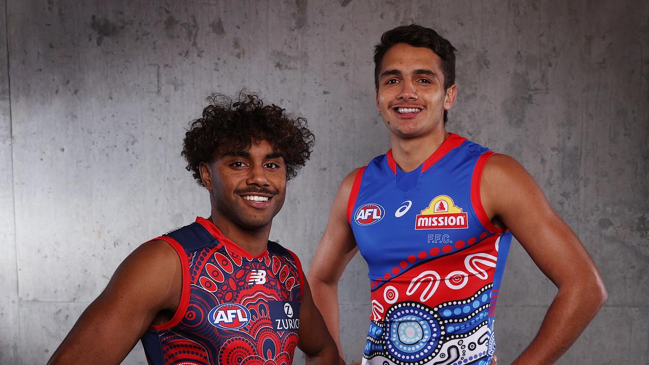 Afl News 2021 Melbourne Indigenous Jumper Western Bulldogs Vs Melbourne Sir Doug Nicholls Round Jumper Design