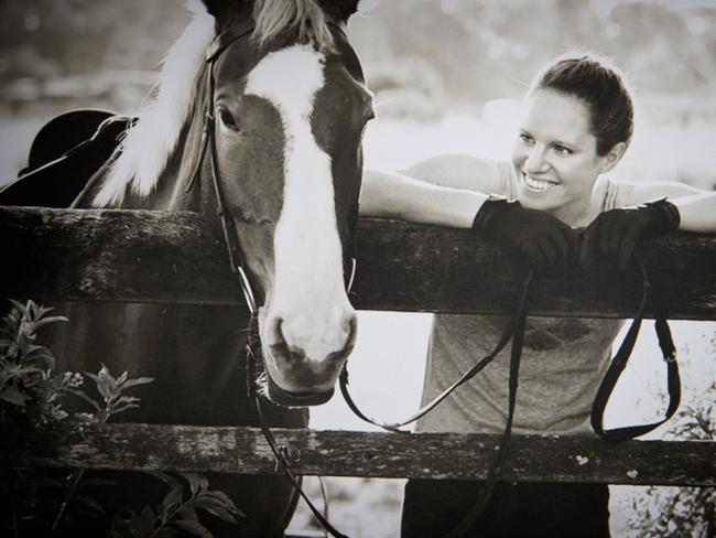 Emily Seebohm with her horse.