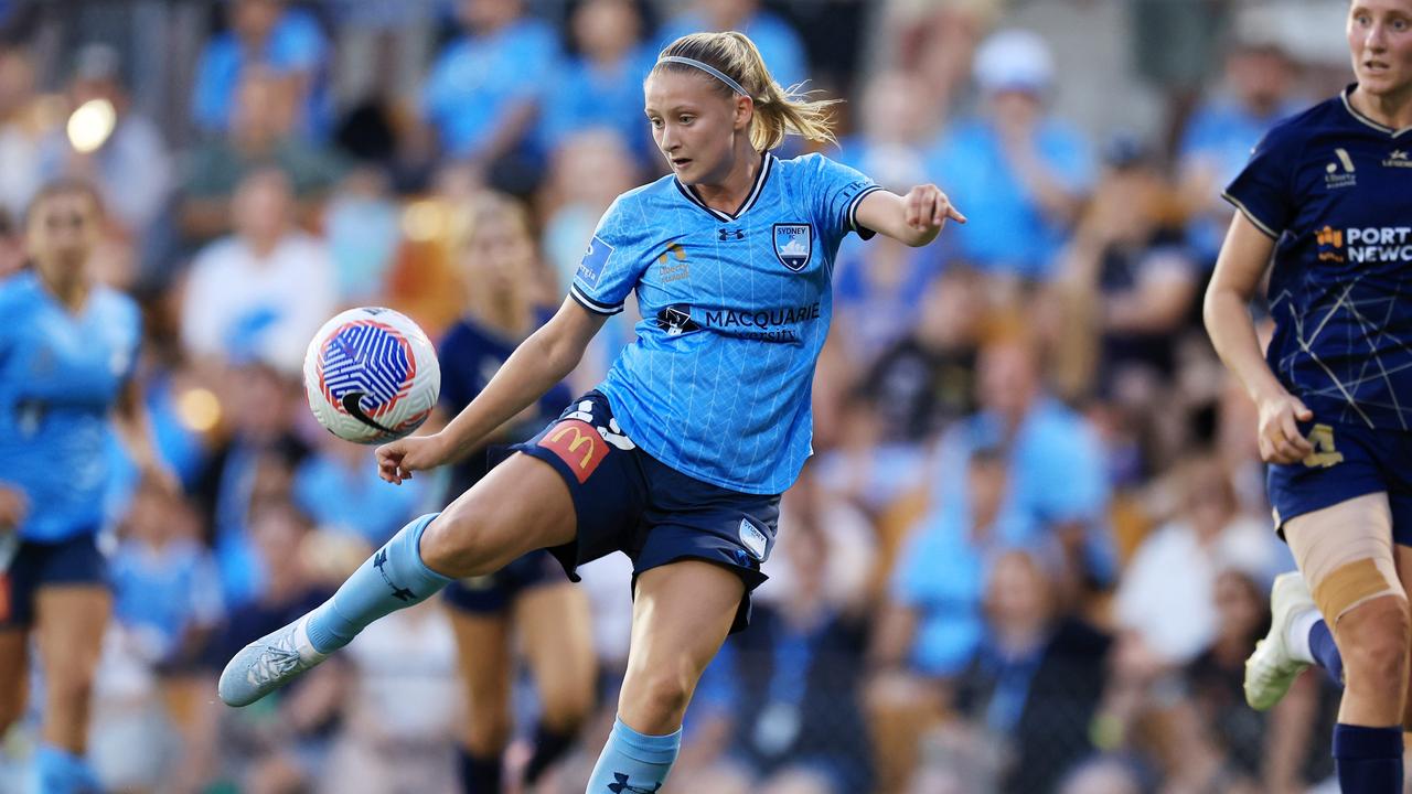 Zara Kruger scores a goal for Sydney FC. Picture: Mark Evans/Getty Images.