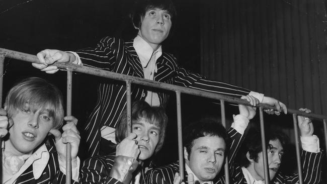 Singer Stevie Wright (top) and Easybeats band members George Young, Harry Vanda, Snowy Fleet &amp; Dick Diamonde