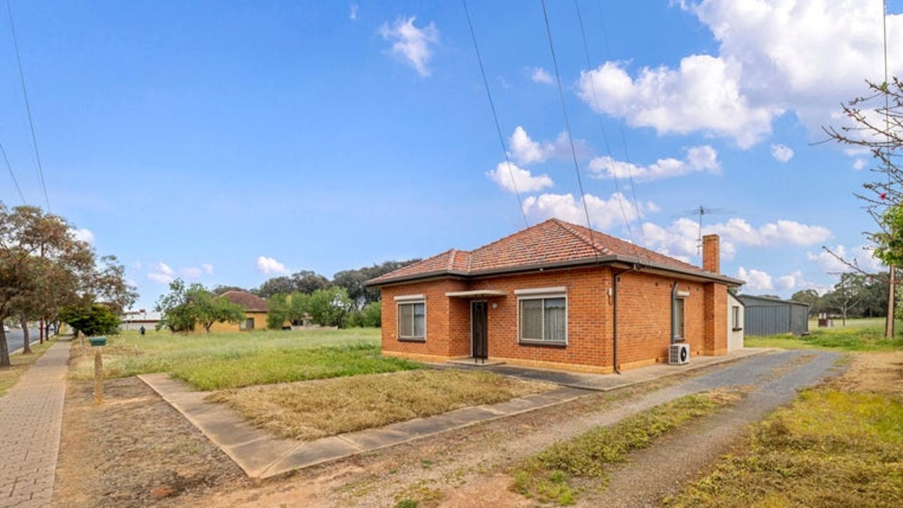 The three-bedroom home is now a deceased estate.