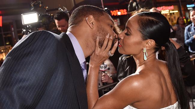 Will and Jada share a kiss in 2015, before their secret split. Picture: Kevin Winter/Getty