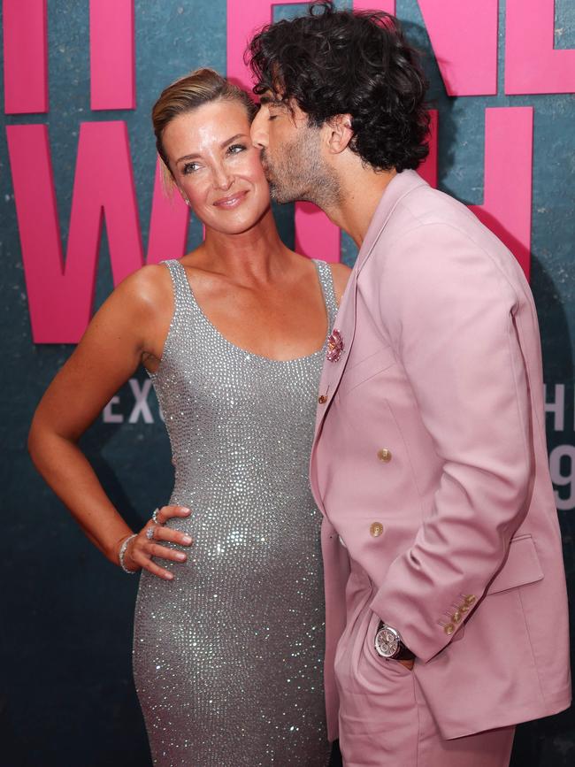 Justin Baldoni with wife Emily at the film’s New York premiere … Picture: AFP