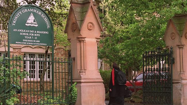 Trinity Grammar School in Sydney’s inner west.