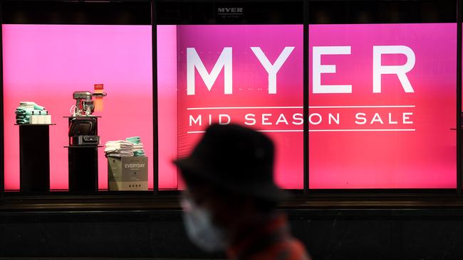 Myer is set to lose more head office staff. Picture: AAP